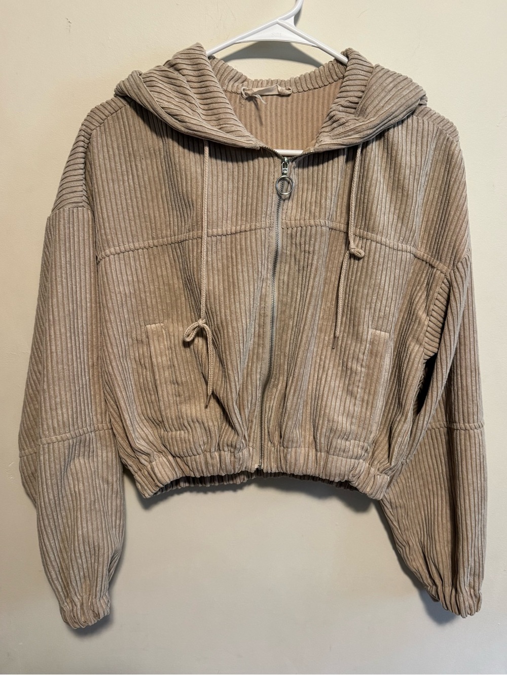 Corduroy Zip Hoodie Jacket